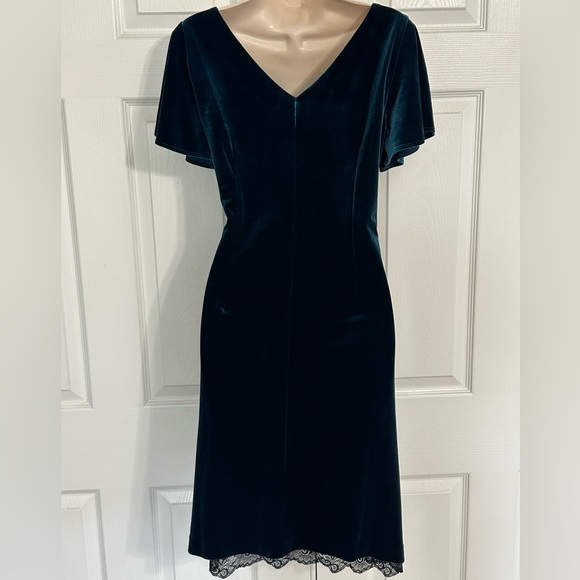 White House Black Market Blue Sheath Midi Dress size small - Picture 3 of 6